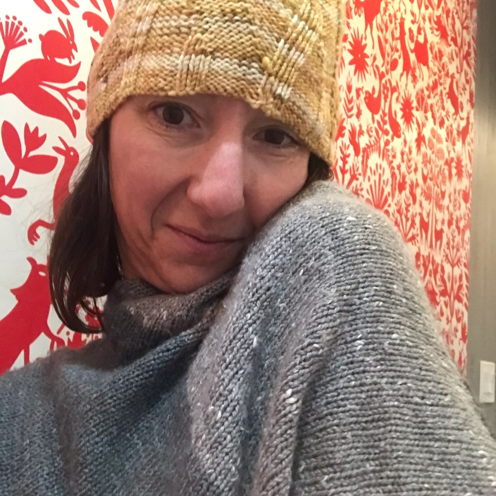HandKnit by me Poncho Wrap Wool, silk & alpaca!